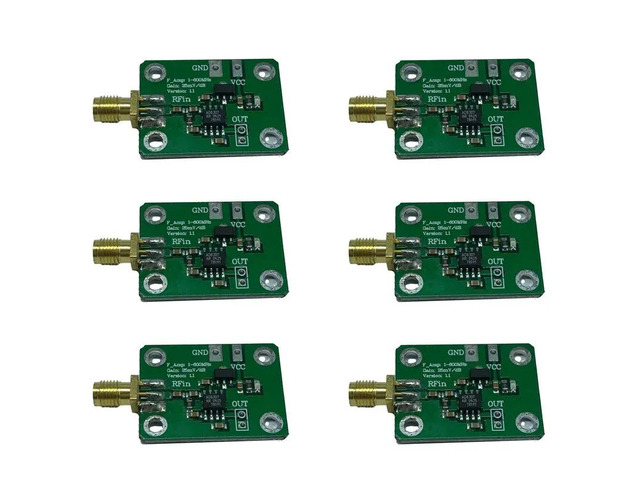 6X AD8307 RF Power Meter Logarithmic Detector Power Detection 1-600Mhz RF Detector Power Meter