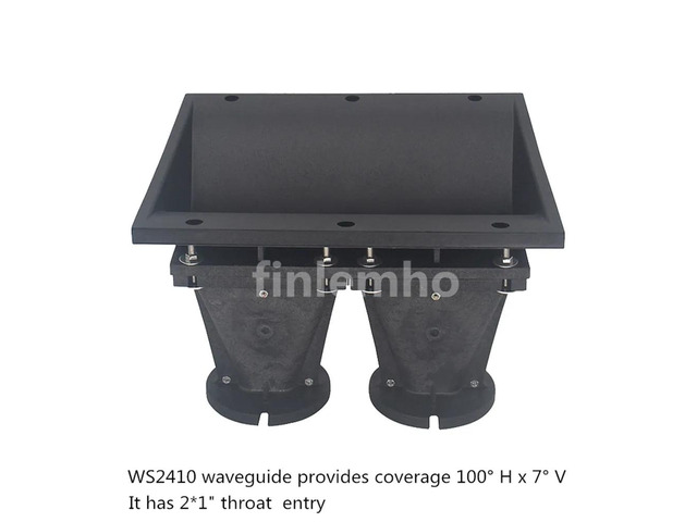 1PC Line Array DJ Speaker Horn Flare 2x1 Tweeter For 44.4mm Voice Coil HiFi Home Theater Professional Audio Mixer Public Address