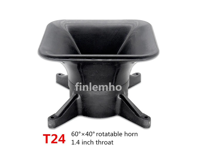 T24 DJ Speaker Horn 60*40 Coverage Waveguide 1.4 Inch Throat For Public Address System Professional Audio Loudspeaker System