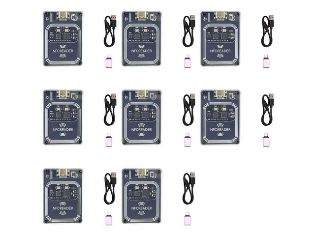 8X PCR532 RFID Bluetooth Module IC Card Reader Writer RFID Emulator Minicopy With Type-C Interface