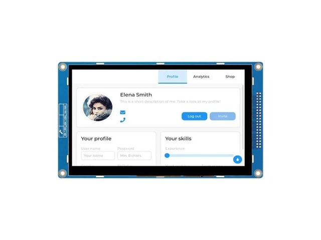 Smart Display 7 Inch 800X480 Bluetooth LCD TFT Module Development Board LVGL Display FT5446 Capacitive Touch
