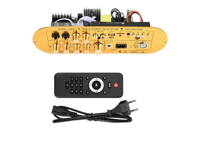 D900 Bluetooth 5.0 50W+ 50W+ 100W 2.1 Channel Amplifier Board Hifi Subwoofer Audio AMP For Car Home Karaoke Speaker-EU EU P