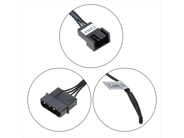 Multi-Function PC CPU 4 Channel Fan Controller Speed Control Adjuster LCD Cooling Front Panel