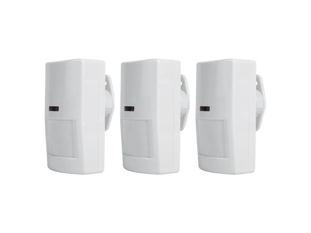 PIR Motion Detector 12V Wired Passive 3PCS Burglar Alarm 20KG Pet-Proof For Home Security Alarm System
