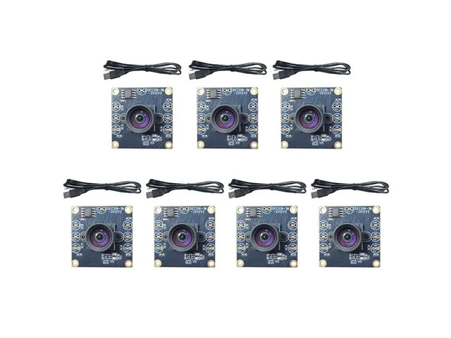 7PCS 100 Degree Camera Module 1MP OV9732 1280X720 USB Free Driver Manual Focus With0.6 Meter Cable Forwinxp/7/8/10