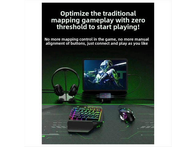 Mobile Game Keyboard for Force Mouse Controller Converter for Native Games for for Android for IOS