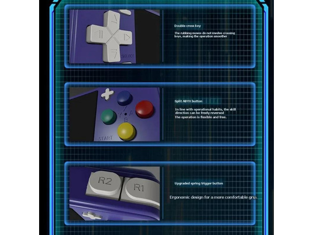 IDUD RF40H 128GB 4.0-Inch IPS Screen Handheld Video Game Console Open Source Retro Game Console Supports 30+ Emulators