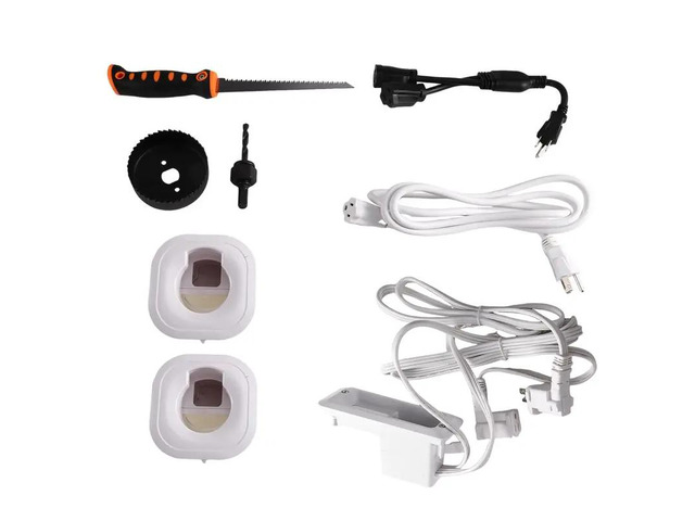 USB And Typ Type-C Port Cord Hider For Wall Mount For TV In-For Wall Cable Management Kit With Recessed Power Outlet, US Pl