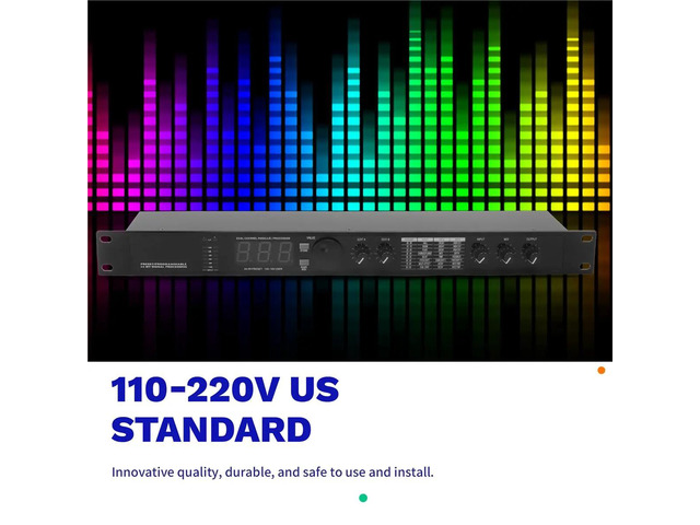 Professional Digital Reverberation Multi Effect Processor Audio Processor Equalizer US PLUG