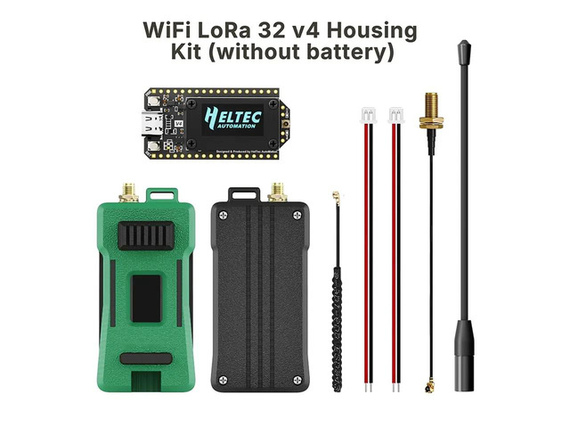 Meshtastic Heltec V4 LoRa 32 Dev-Board Case Set - SX1262 Dev-Board +Case Solar Powered BLE Without GNSS