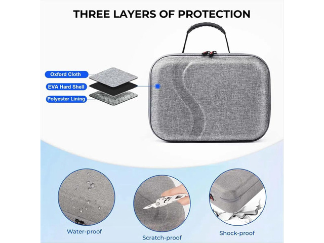 Travel Accessories Carrying Case for 3 Storage Bag Anti Drop with Strap for Accessories