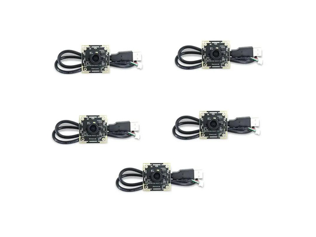 5Pcs OV9732 1MP USB Camera Module 100° FOV, 1280X720, Manual Focus, Supports QR & Face Recognition For Multiple OS