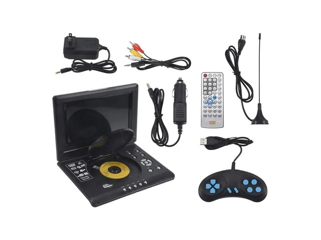 9.8 Inch Mobile Dvd With Mini Tv Hd Player Built-In Rechargeable Support Sd Card/USB Port/Dvd Us Plug
