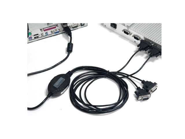 USB to 4-Port -232 Converter (for Chip) USB V2.0 to DB9 RS232 Serial Cable Adapter