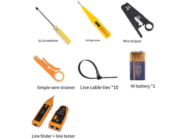 JAKEMY Multi-Functional 18-In-1 Network Maintenance Tool Kit-PS-P18 Alloy Steel Telecom Repair Set