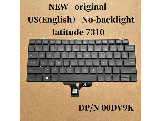 100%US English For Latitude 7310 laptop keyboard No-backlight 0DV9K 00DV9K