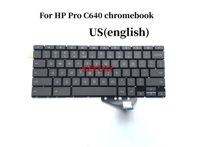 100%US English keyboard ForPro C640 Chromebook laptop keyboard M29096-B31 HPM19M3