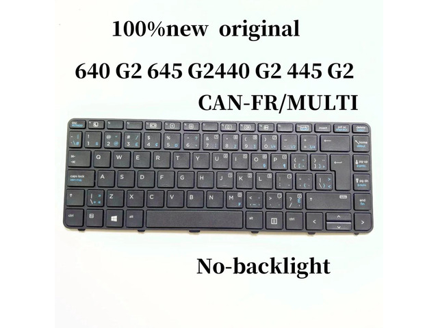 100%CAN-FR For440 G2 445 G2 640 G2 645 G2 laptop keyboard No-backlight 822340-DB2 840791-DB2