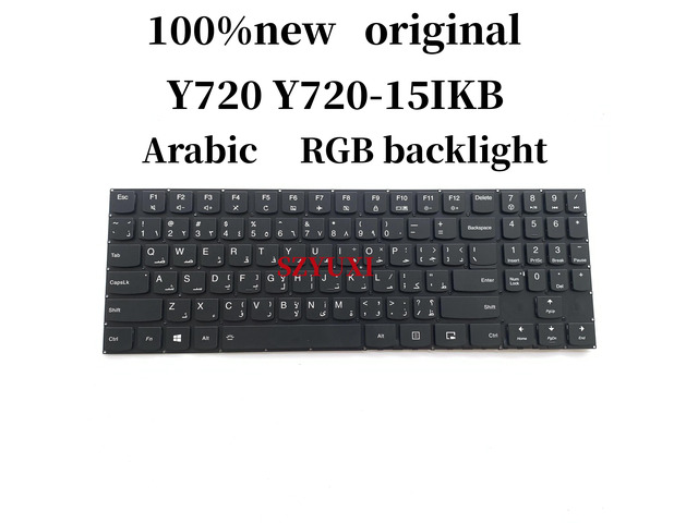 100%English Arabic RGB Backlit Keyboard For Legion Y520 Y520-15IKB Y720 Y720-15IKB R720 R720-15IKB Y530 Y730