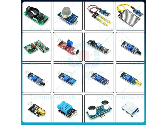Raspberry Pi 2 Model B 16-Sensor Kit - Beginner's Experiment Kit