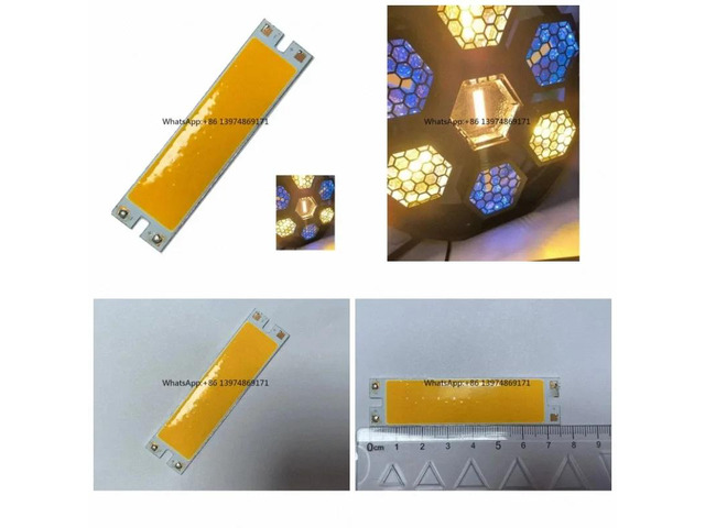 19×75mm 60W 2A 30-34V Warm White Aluminum PCB LED Substrate Board For Outdoor Floodlight Spotlight