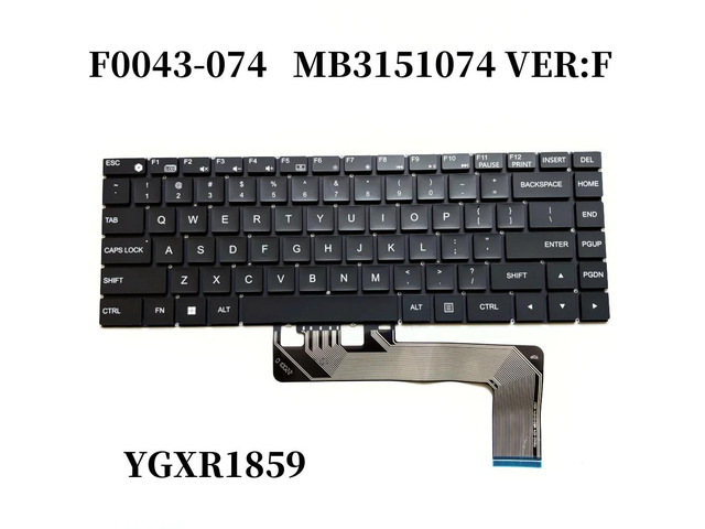 100%US English For MECHREVO code01 CODE01HDS-7BB6 laptop keyboard backlight YGXR1859 HS2302141283 F0043-074 MB3151074