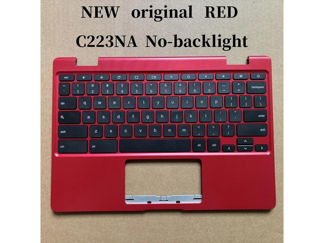 100%US English For Chromebook C223 C223N C223NA laptop keyboard Palmrest Assembly TOP cover C case No-backlight