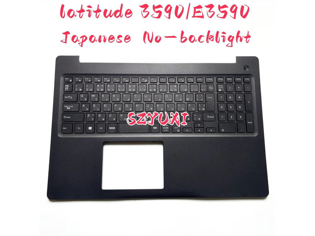 100%JP Japanese For latitude 3590 laptop keyboard Palmrest Assembly TOP cover No-backlight V5YGX 0V5YGX