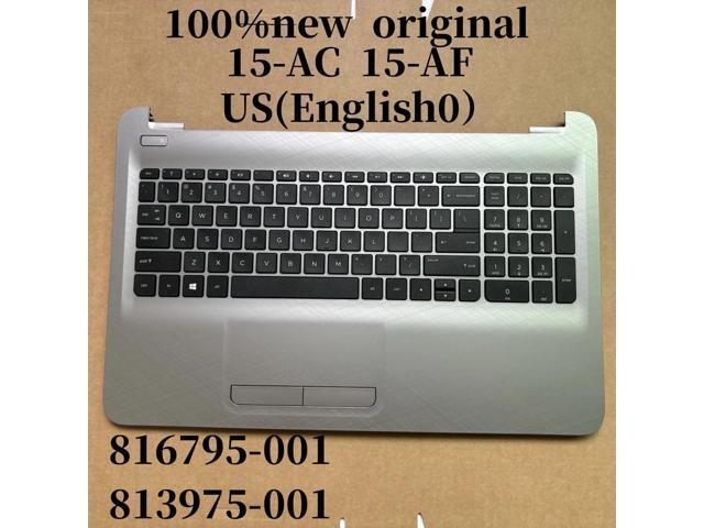 100%US For15-AC 15-AF Laptop Keyboard Palmrest Upper TOP Cover C case No-backlight 816795-001 813795-001