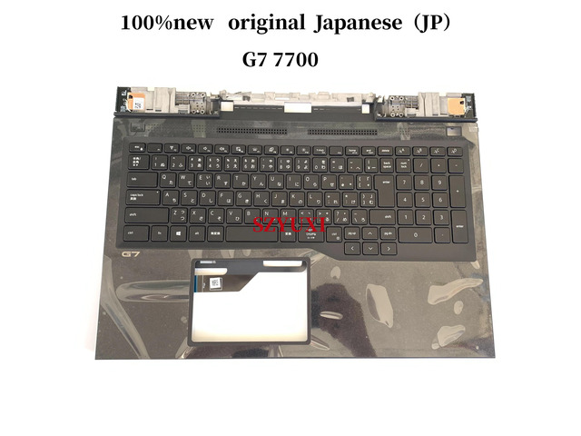 100%JP Japanese For G7 7700 laptop keyboard Palmrest Keyboard Assembly with backlight D8XY0