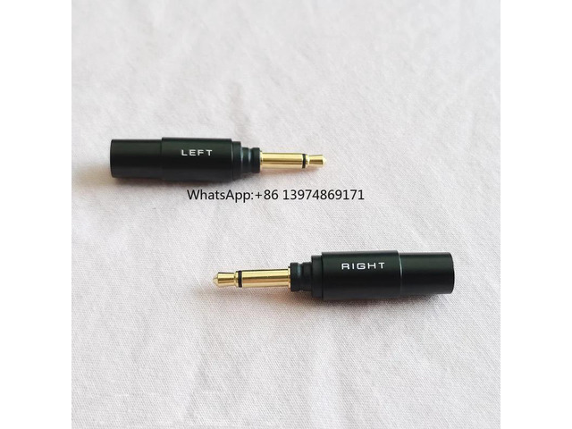 1 Pair Full Copper Gold-plated Earphone Pin Male Audio Plug For Yamaha/YH-5000SE Flagship Headphone Connector 5.0mm Hole