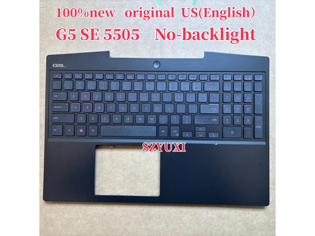 100%US English For G5 SE 5505 laptop keyboard Palmrest Assembly TOP cover C case No-backlight 60V8M T93MY