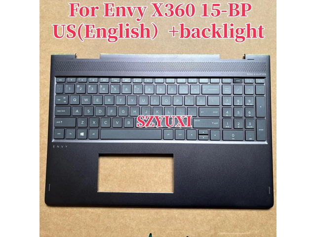 100%US English ForX360 15-BP laptop keyboard Palmrest Assembly TOP C Shell Cover Upper with backlight L20189-001