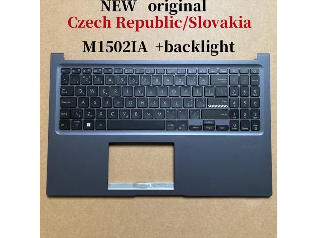 100%CZ CS For X1502 M1502 M1502IA laptop keyboard Palmrest Assembly TOP cover C case backlight 90NB0Y51
