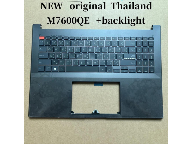 100%Thailand TI For M7600 M7600Q M7600QE laptop keyboard Palmrest Assembly TOP cover C case backlight 90NB0V71