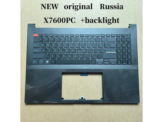100%RU Russia For X7600 X7600P X7600PC laptop keyboard Palmrest Assembly TOP cover C case backlight 90NB0UI2