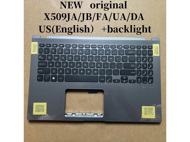 100%US english For X509 X509JA X509JB X509FA X509UA X509DA laptop keyboard Palmrest Assembly TOP cover C case backlight