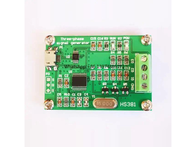 USB Three-phase Sine Signal Generator with Adjustable Phase Range of 0-360 Degrees and Frequency Range of 0.1-2000Hz
