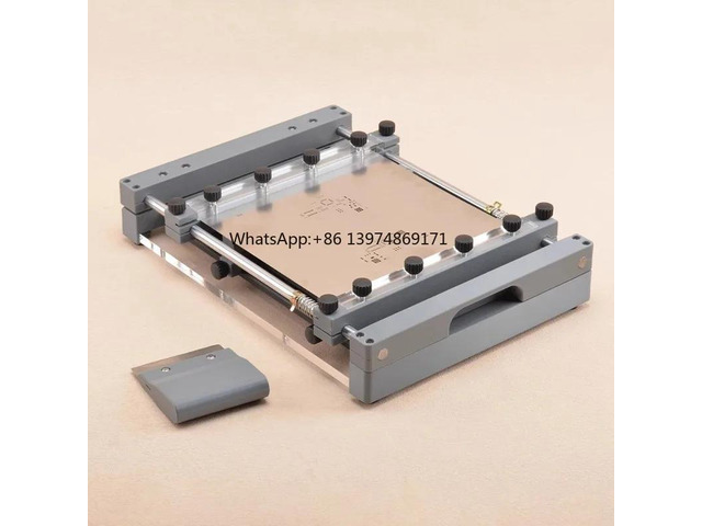 250x250MM Manual PCB Stencil Printer Desktop SMT Screen Printing Machine Precision Alignment for Solder Paste