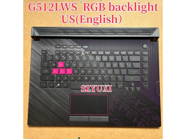 100%US English For G512 G512L G512LWS Laptop keyboard Palmrest Assembly top cover C case 90NR0343