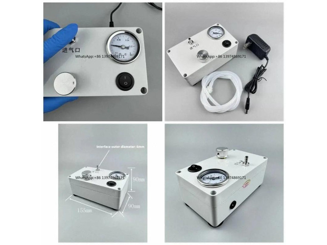 80kPa Mini Laboratory Vacuum Pump with Pressure Gauge Adjustable Negative Pressure for Lab Filtration Defoaming Experiment Use