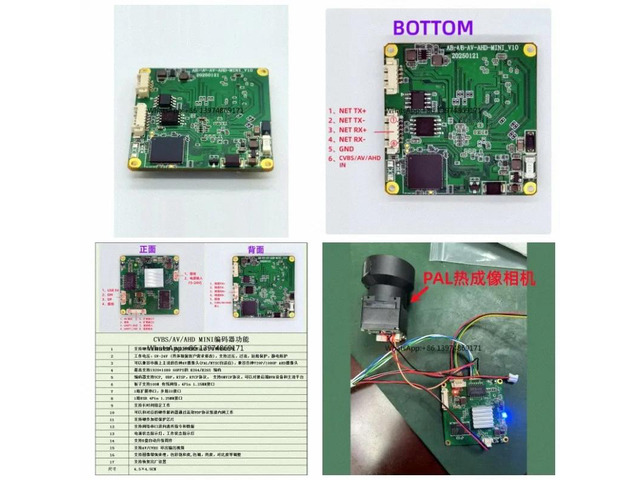 Mini Analog Video Encoder AV CVBS AHD Signal Converter SD HD Anti-interlaced Encoder UDP RTSP ONVIF Supported Network Streaming