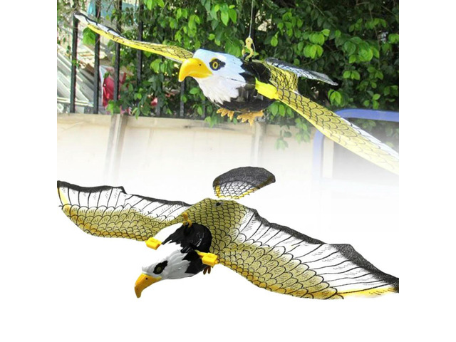 Bird Hanging Hawk Scarer Deterrent Hunting Garden Decoy Pest Protection Plants Garden Decor Flying Bird