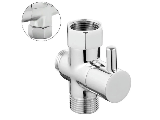 3 Way Switch Faucet G1/2inch Valve Adapter Shower Diverter Valve Faucet Shower Tap Connector Splitter Bathroom Accessories
