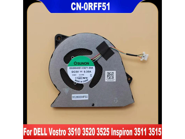 0RFF51 For Vostro 3510 3520 3525 Inspiron 3511 3515 Laptop CPU Cooling Fan Cooler Fan RFF51 EG50040S1-CQ71-S9A