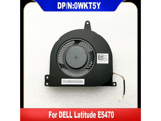 0WKT5Y For Latitude E5470 Laptop Cooling Fan CN-0WKT5Y WKT5Y Cooler Fan Heatsink Radiator