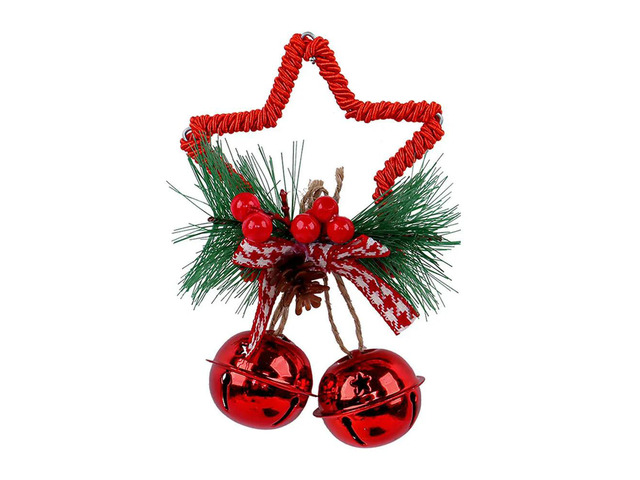 Christmas Tree Star Bell Ornament Versatile Christmas Decor Christmas Decoration Tree Ornament Multi-use Hanging