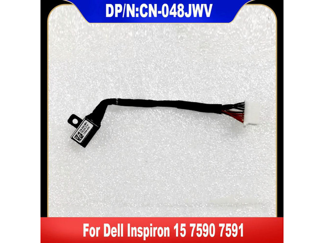 048JWV For Inspiron 15 7590 7591 DC Power Jack With Cable Connector Socket CN-048JWV Fast Ship