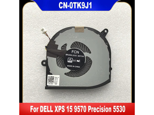 0TK9J1 For XPS 15 9570 Precision 5530 Laptop GPU Cooling Fan Cooler Fan Heatsink Radiator TK9J1 CN-0TK9J1