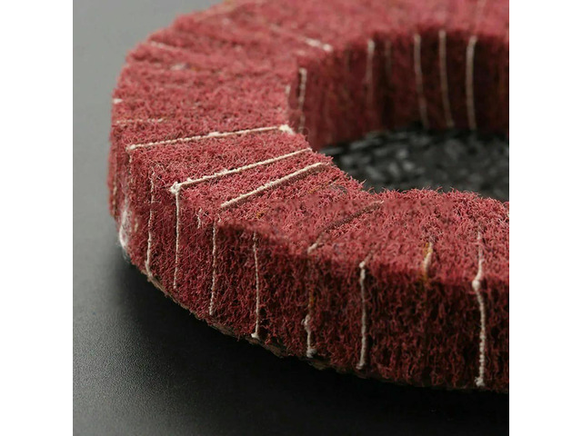 Fiber Polishing wheel Round Rust Removal Pad For l Wood Flap Buffing Abrasive 320 Grit 100mm Angle Grinder